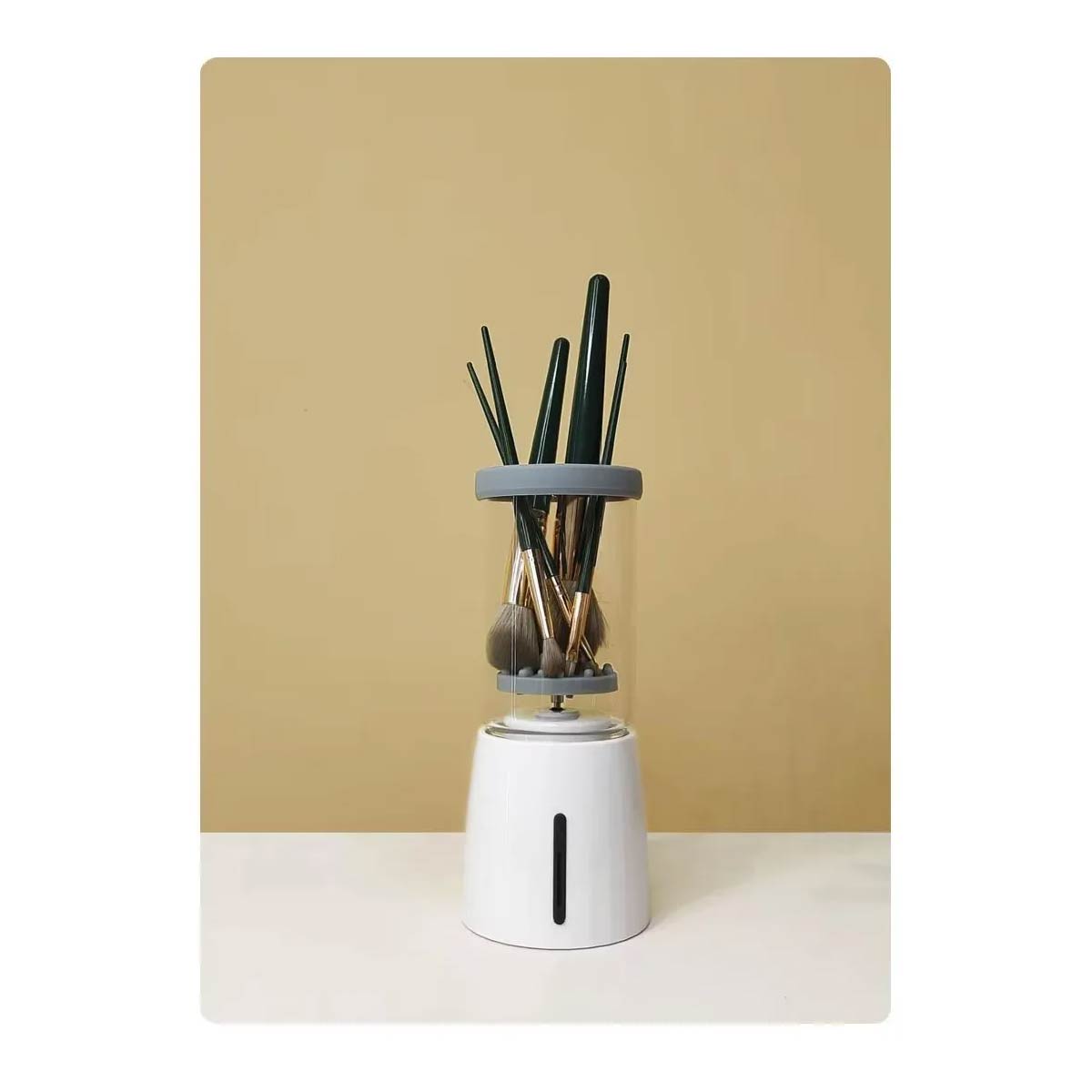 Máquina Limpiadora De Brochas De Maquillaje - Carga Usb - Blanco