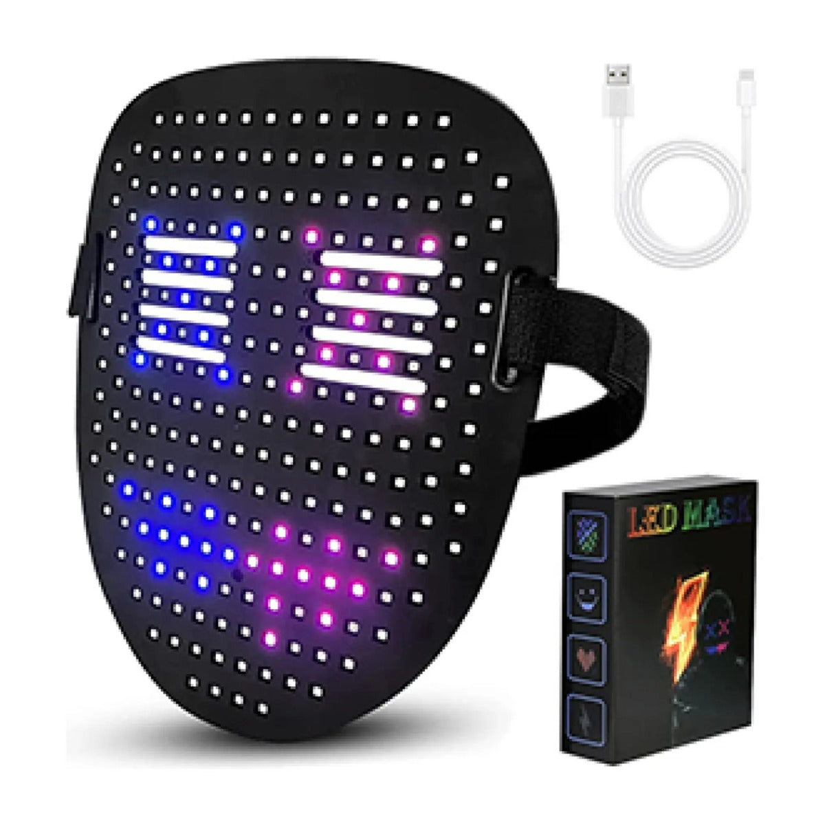 Máscara LED RGB 50 diseños