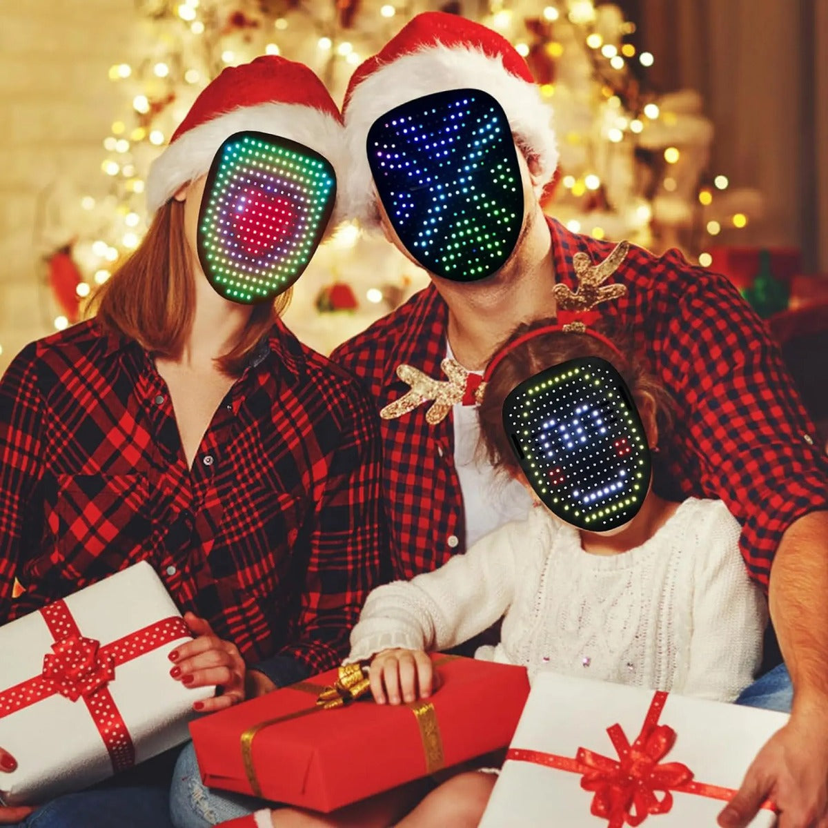 Máscara LED RGB