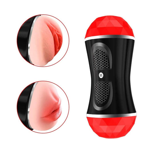 Masturbador Masculino 2 En 1 Boca Vagina Realista