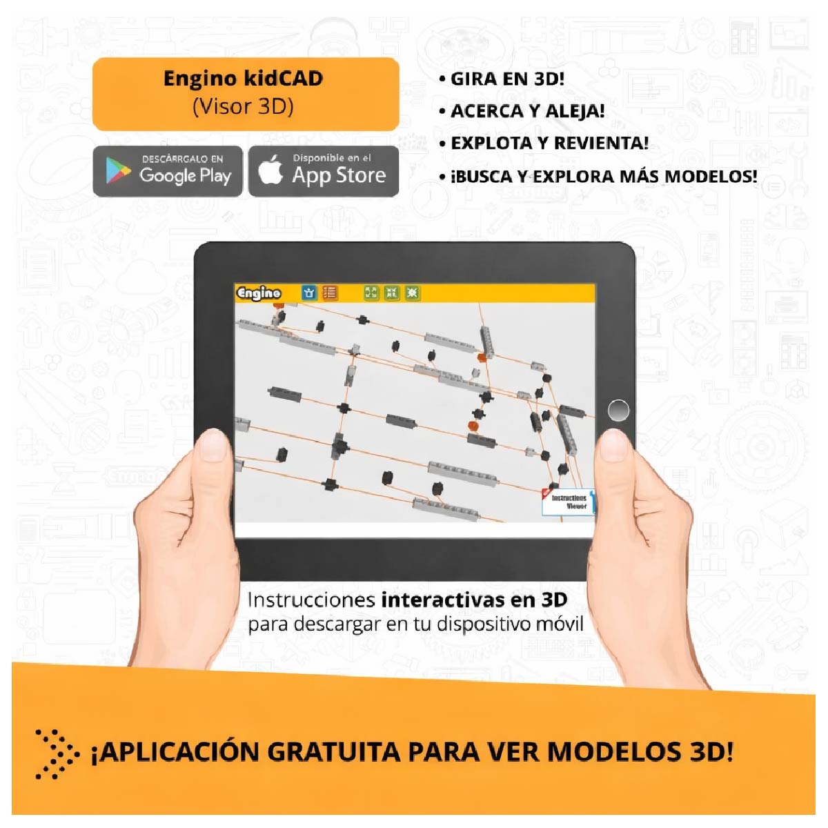 Bloques Para Armar Engino Inventor Motorized 328 Piezas