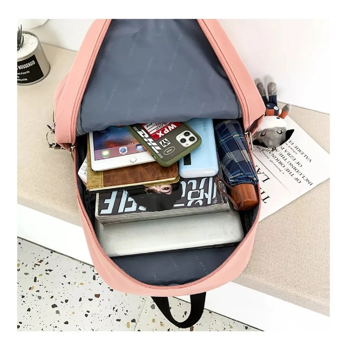 Mochila Impermeable Multiuso Liceal Escolar Casual Colores