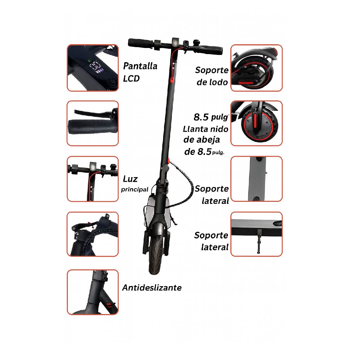 Monopatin Electrico Scooter Chill 350w 8.5 Adultos