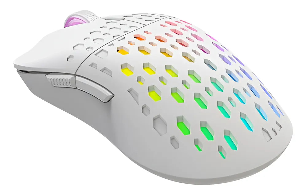 Mouse Gamer Rgb Pc Usb 6 Botones 8000 Dpi Xtrike Me Gaming Color Blanco