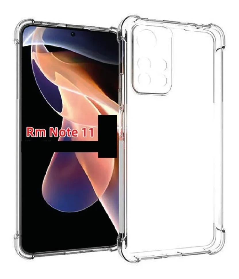Protector Transparente AntiShock Con Bordes Reforzados Para Xiaomi Redmi Note 11 4g