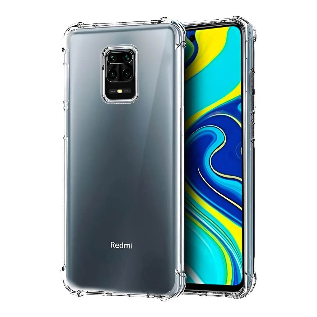 Protector Transparente AntiShock Con Bordes Reforzados Para Xiaomi Redmi Note 9s