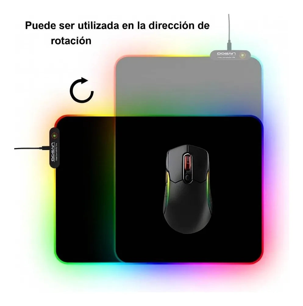 Mouse Pad Alfombrilla Gamer Rgb Led Usb
