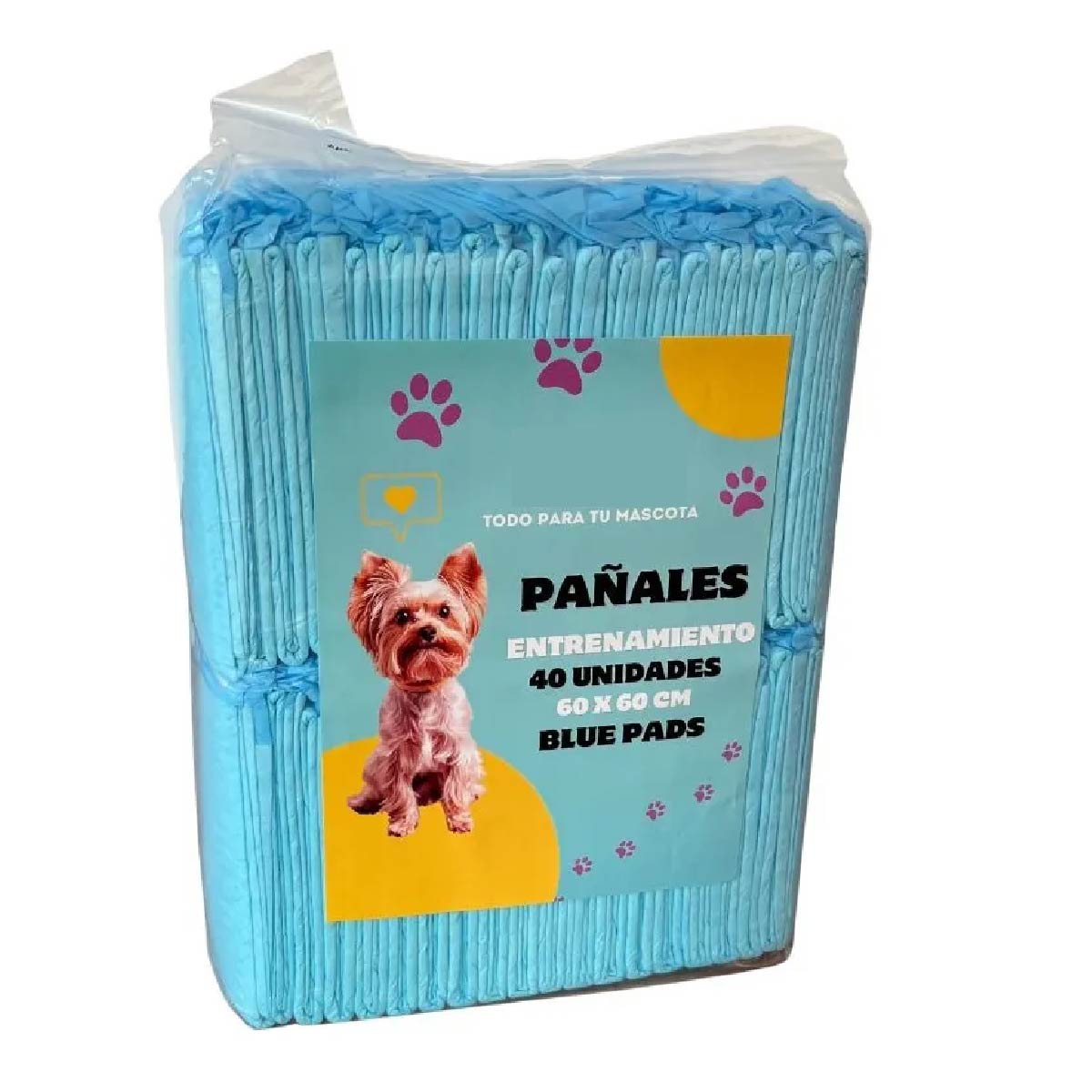 Pañales Entrenamiento Mascotas Sabanilla Absorbente X40 Uni