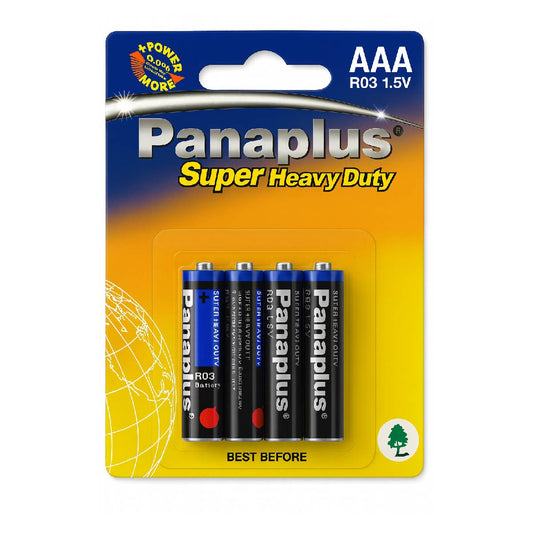 Pilas Panaplus AAA 4 unidaes – Energía confiable para todos tus dispositivos