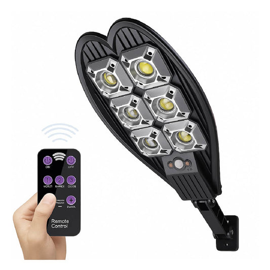 Foco Solar De Calle 100w Fria Con Control Remoto Ip66