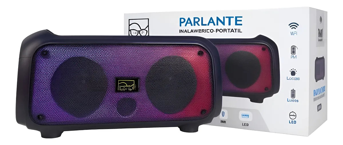 Parlante EKO-Vi Bluetooth 16w 2 X 4 3600 Mah Correa Para Transporte