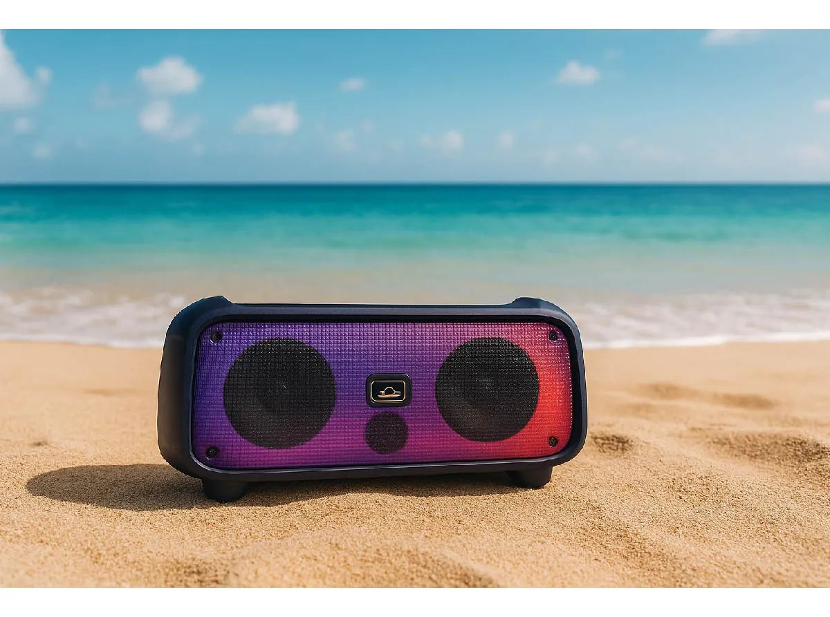 Parlante EKO-Vi Bluetooth 16w 2 X 4 3600 Mah Correa Para Transporte