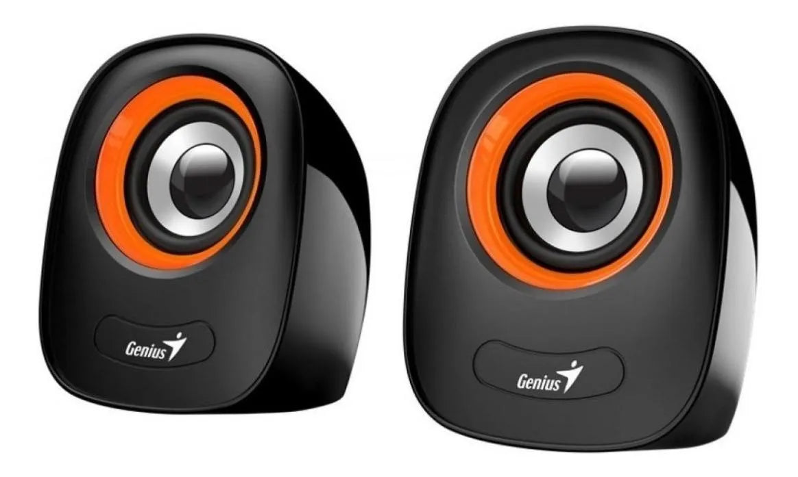 Parlante Genius Sp-q160 Naranja Pc Computadora