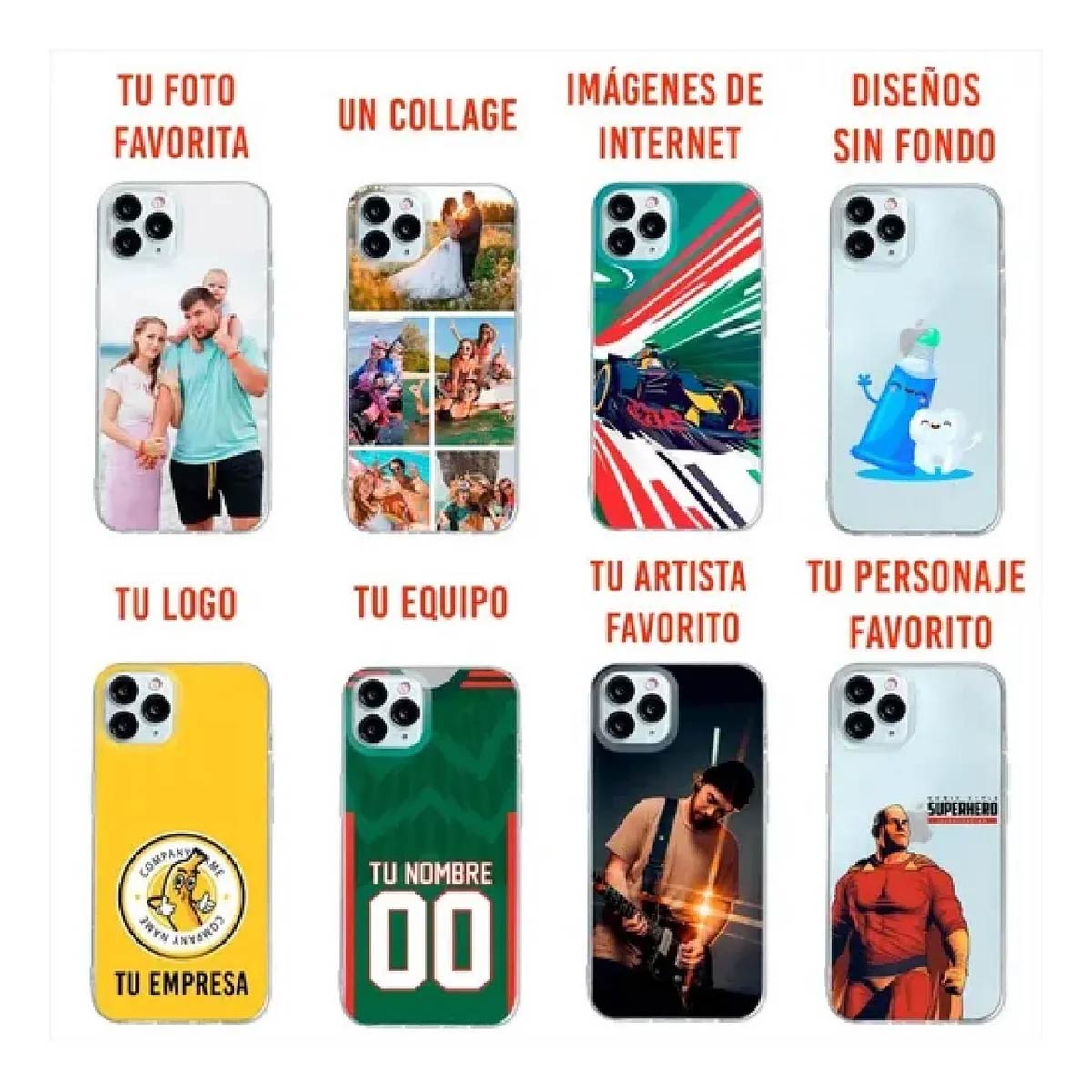 Funda Carcasa Protector Personalizadas Para Iphone Todos Los Modelos