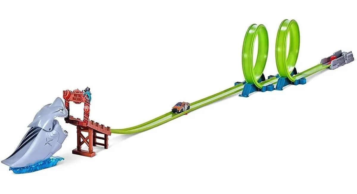 Pista De Autos T-rex Attack Metal Machines Zuru Color Tiburón