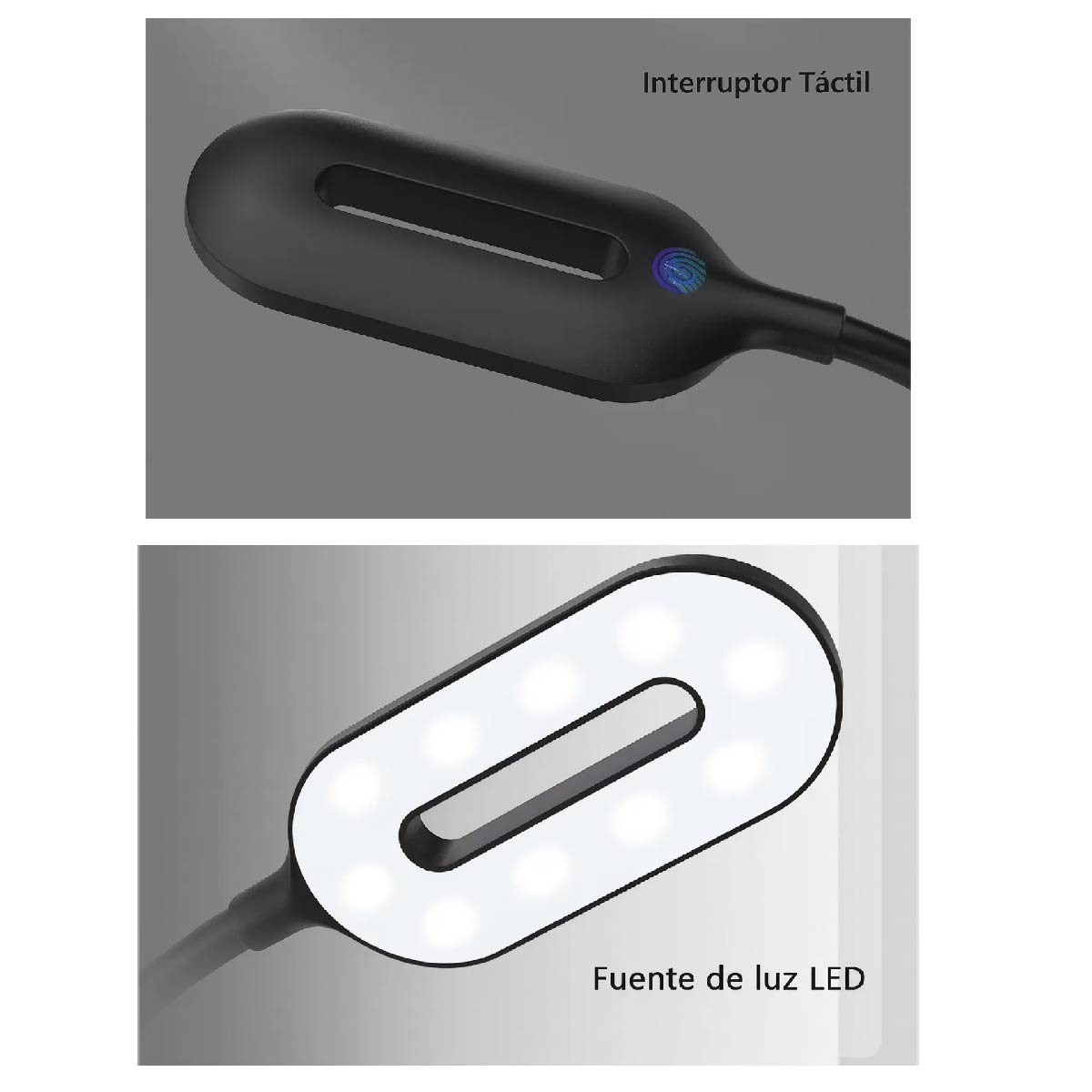 Lampara Portatil Luz Led Con Cargador Inalambrico De Celular
