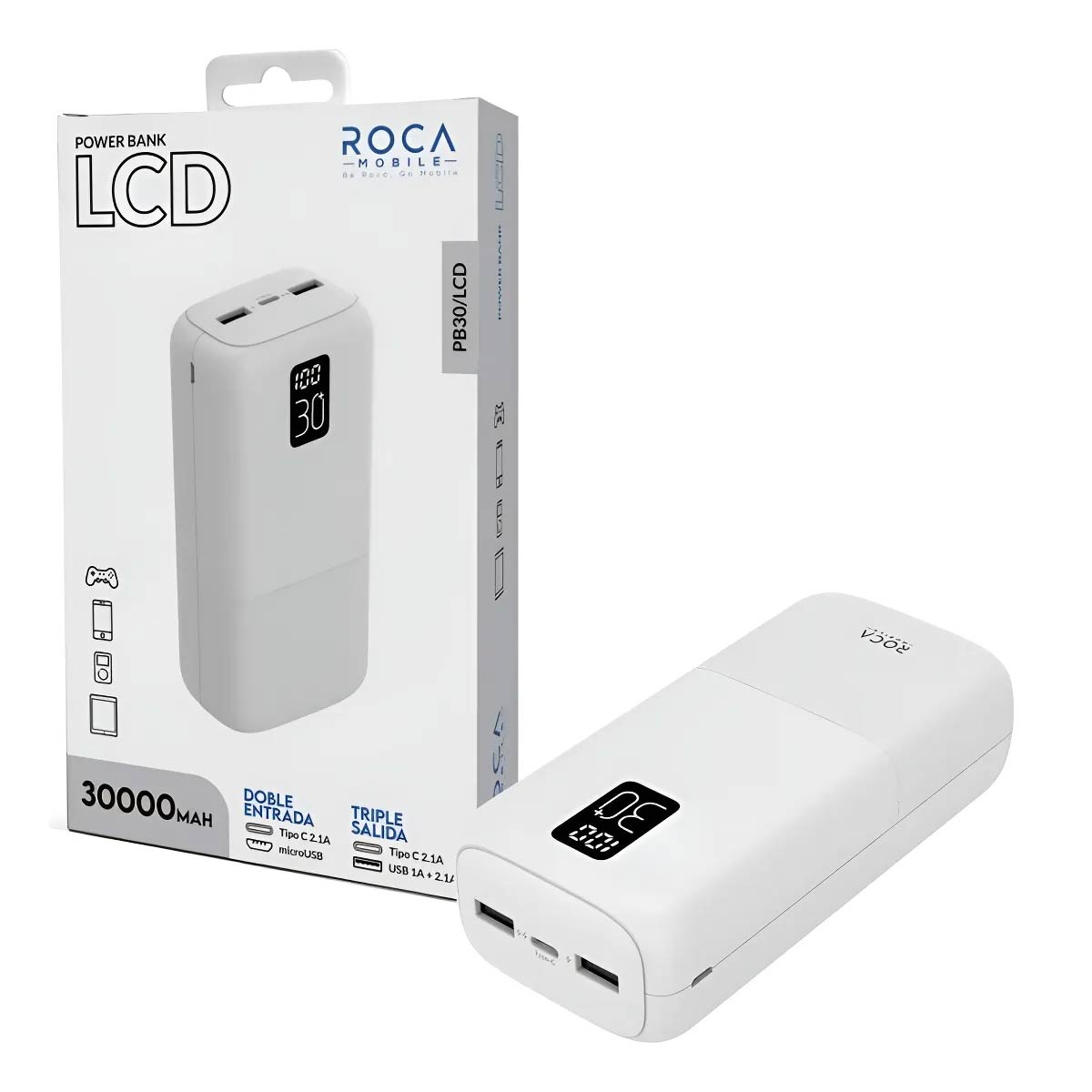 Power Bank 30.000 Mah Para iPhone Samsung Xiaomi 5 Cargas