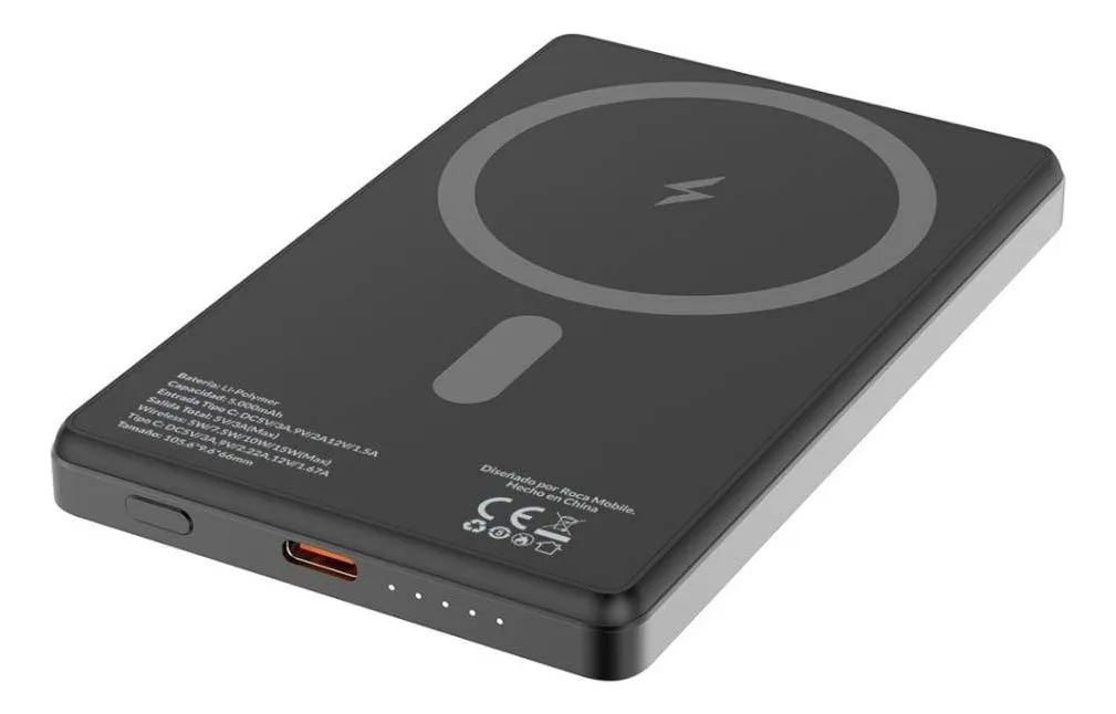 Power Bank Magnético 5000mah Carga Rápida 15w Para iPhone/ Samsung
