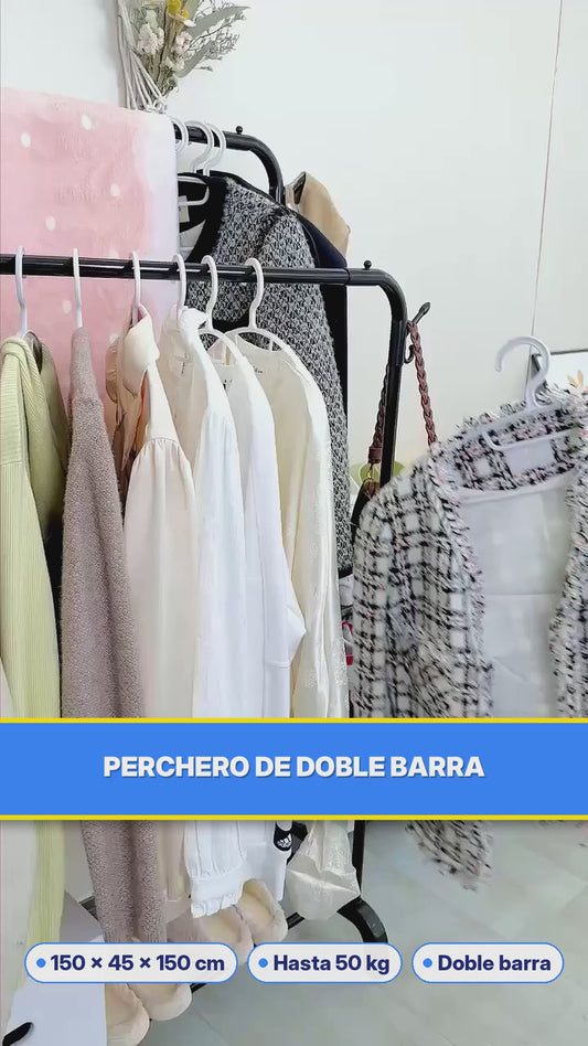 Perchero Organizador Ropa Calzado Doble Armado Facil Premium