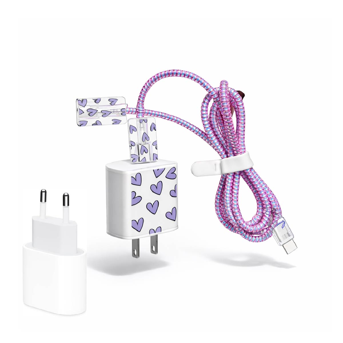 Protectores De Cable Y De Ficha 20w Para iPhone Diseños