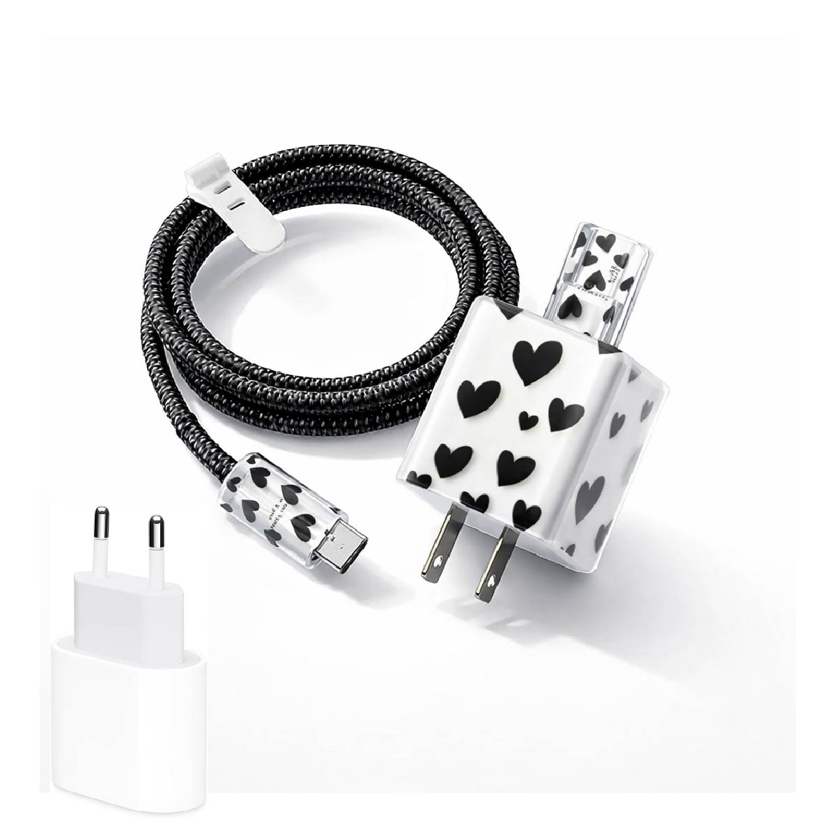 Protectores De Cable Y De Ficha 20w Para iPhone Diseños