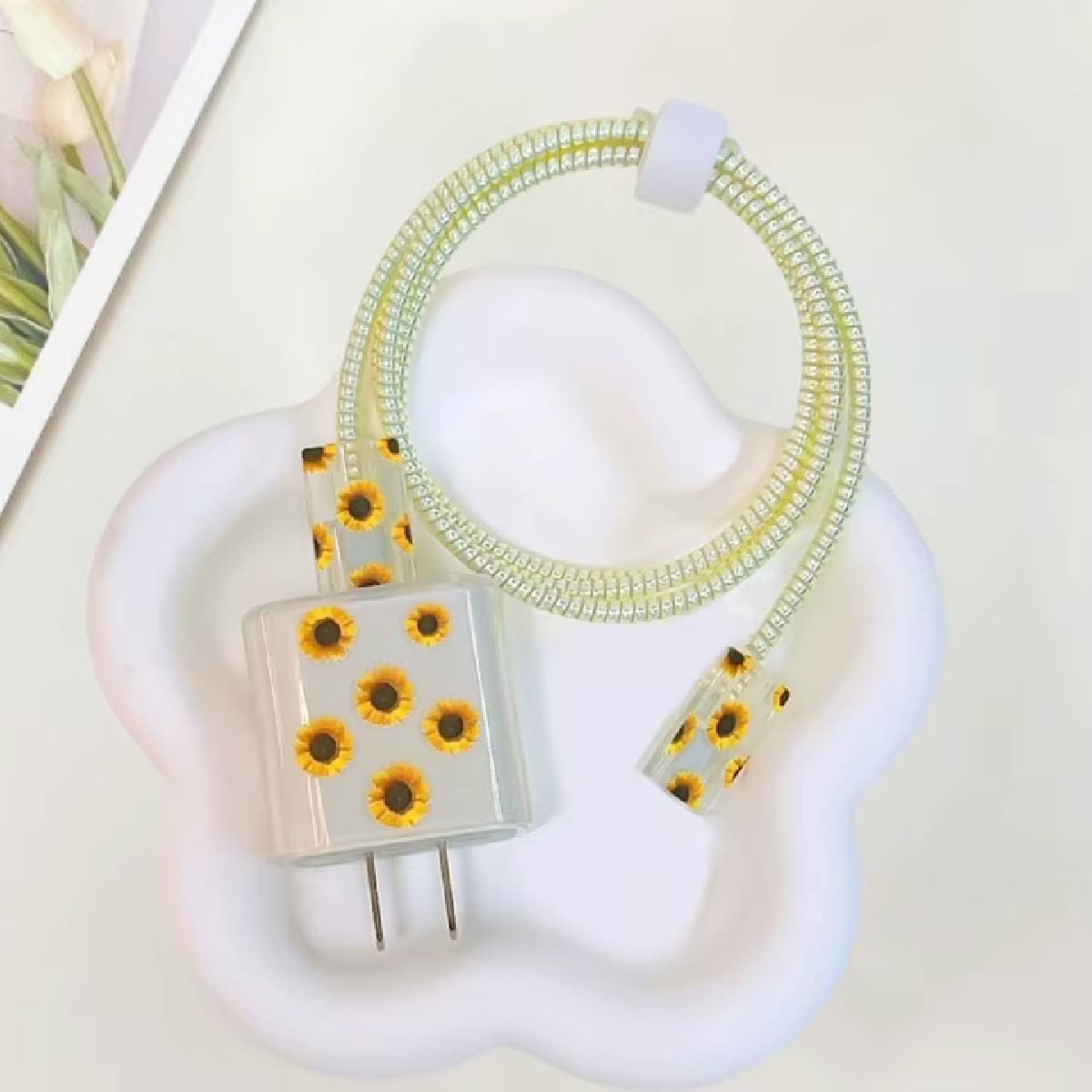 Protectores De Cable Y De Ficha 20w Para iPhone Diseños