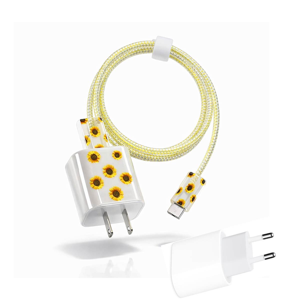 Protectores De Cable Y De Ficha 20w Para iPhone Diseños