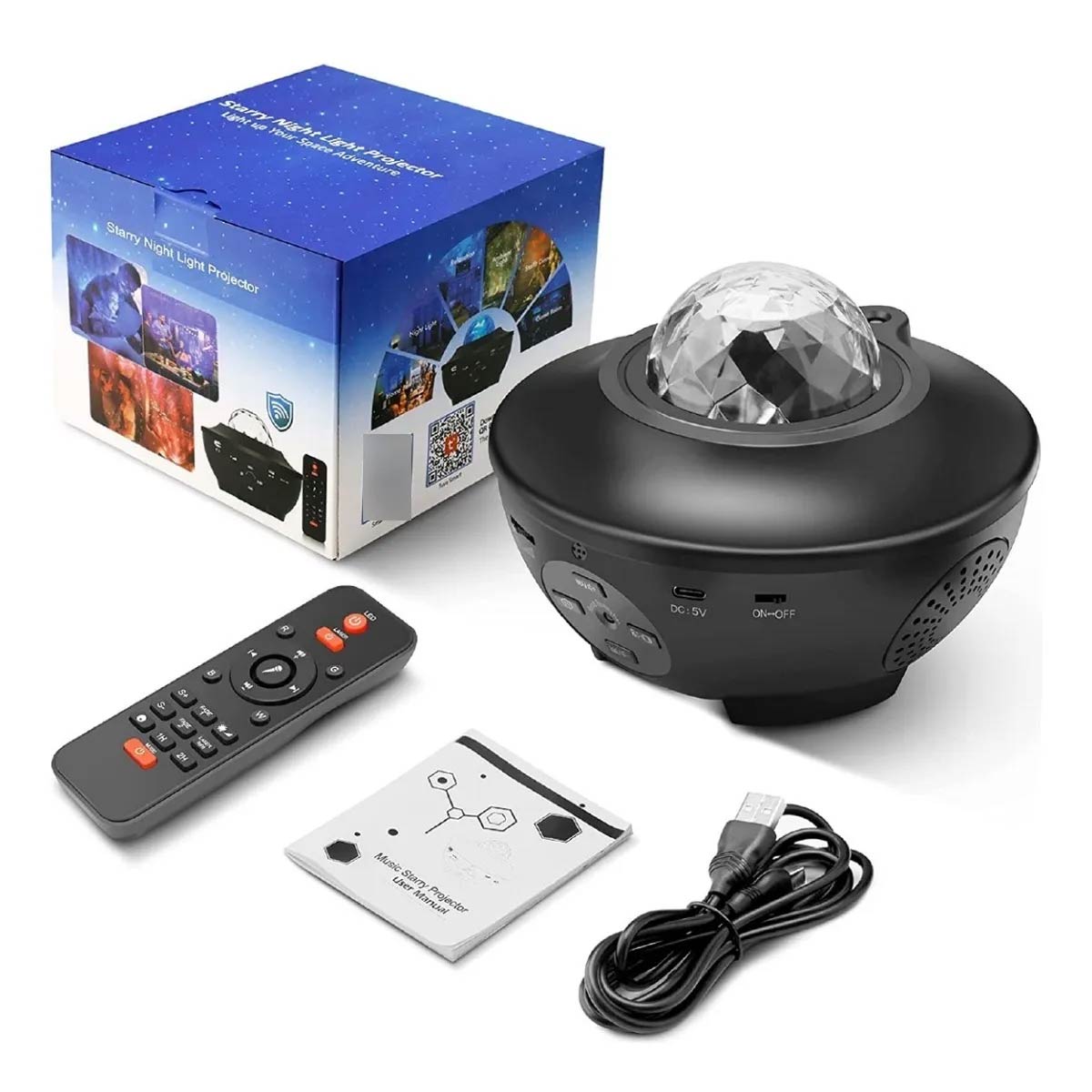 Proyector Luces Cielo Galaxia Parlante Control Remoto Veladora