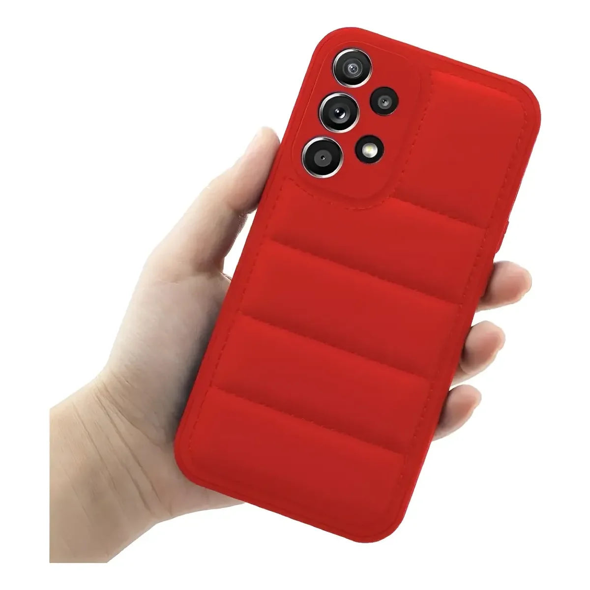 Funda Puff Samsung A52 Rojo