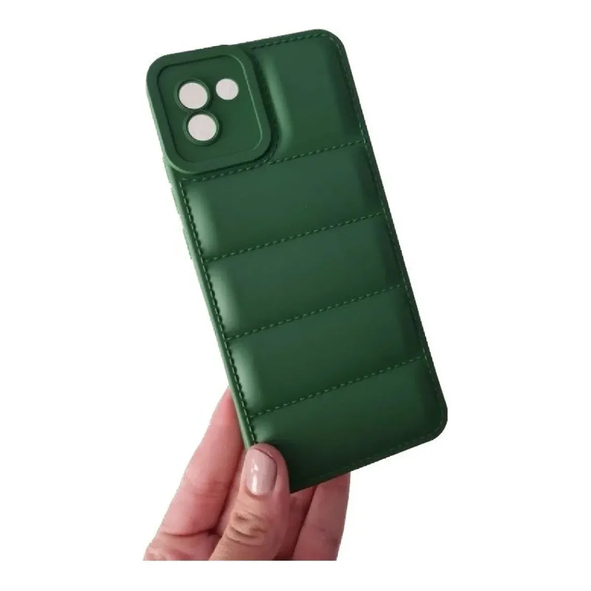 Funda Puff Samsung A03 Verde oscuro