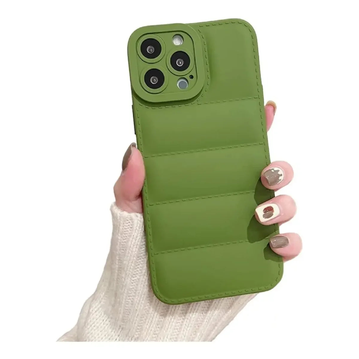 Funda Puff iPhone 14 Pro Max Verde oscuro