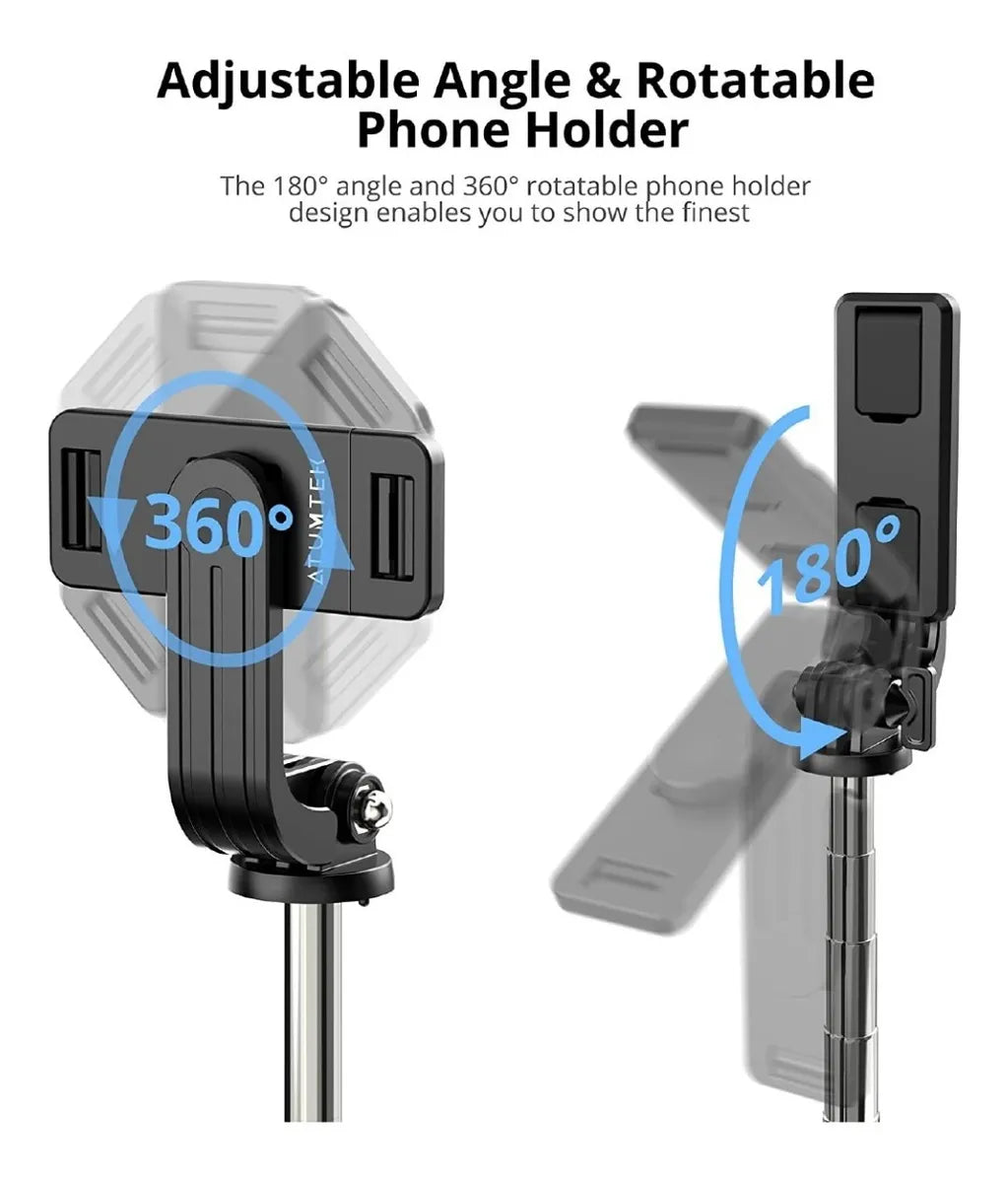Palo Trípode Para Selfie Con Control Bluetooth Removible Q02