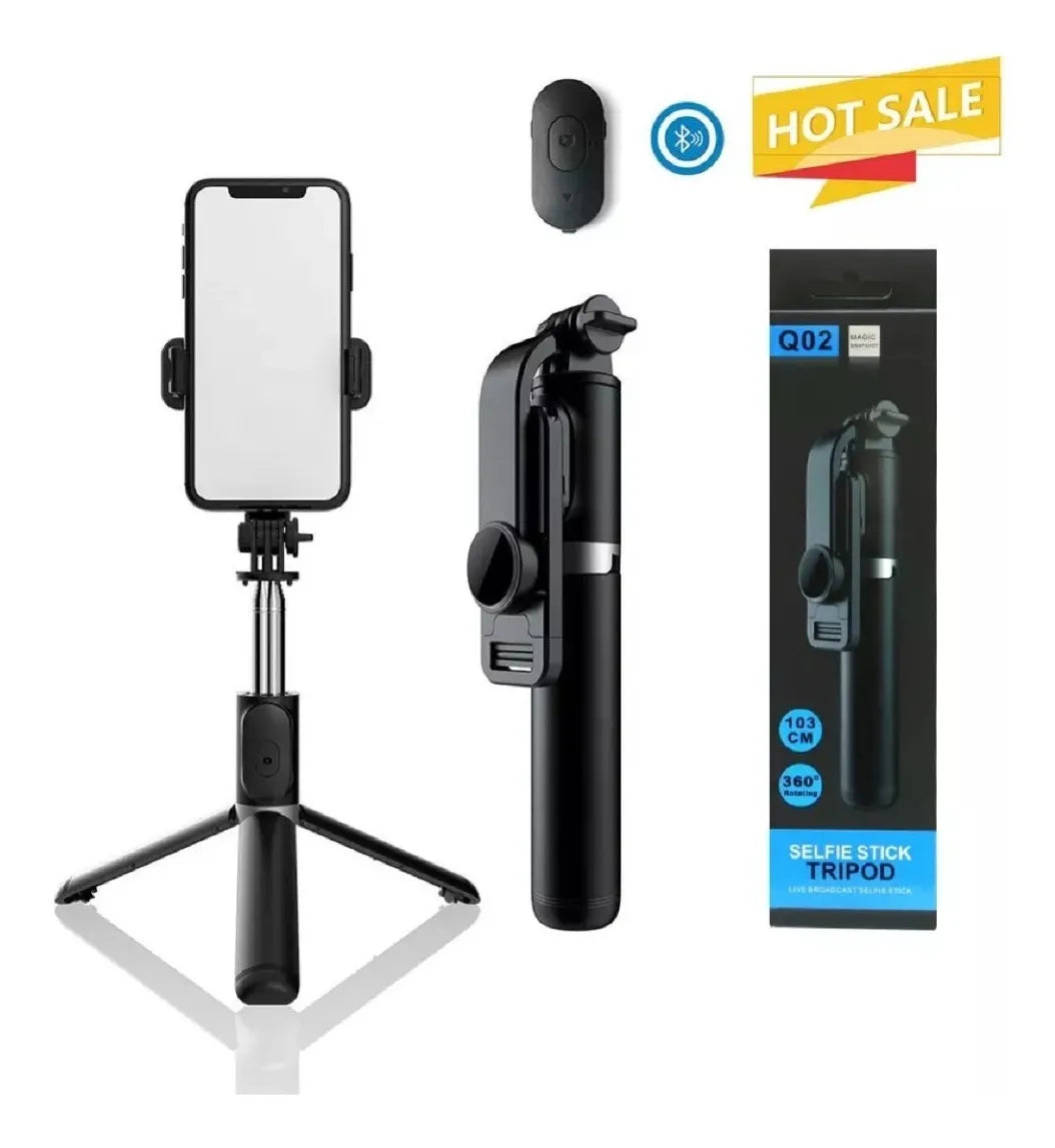 Palo Trípode Para Selfie Con Control Bluetooth Removible Q02