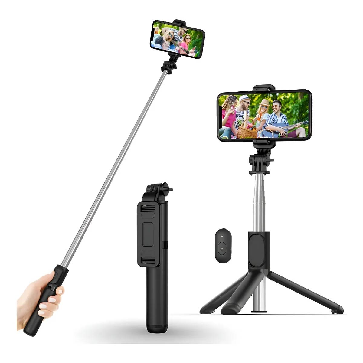 Palo Trípode Para Selfie Con Control Bluetooth Removible Q02