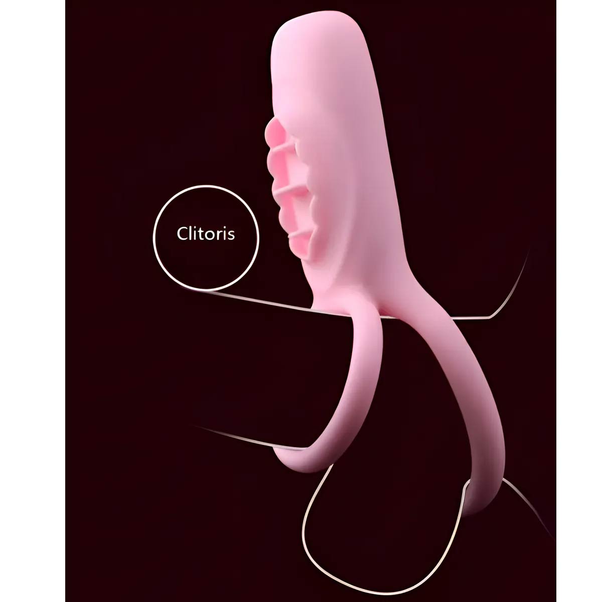 Anillo Para Pene Recargable Estimulador De Clítoris Vibrador