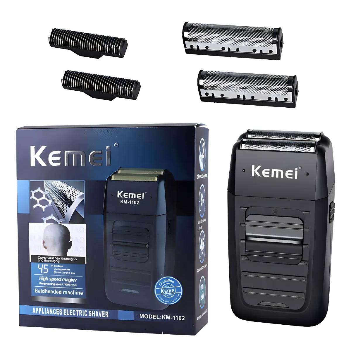 Afeitadora Rasuradora Kemei Profissional Km-1102