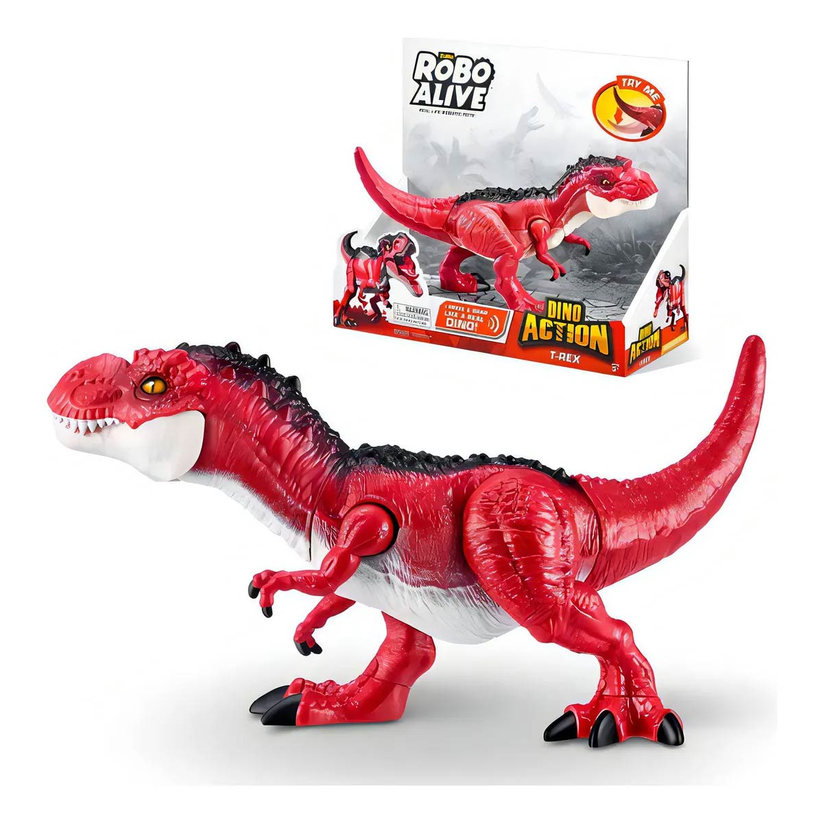 Dinosaurio T-rex Robo Alive Zuru 26cms Con Rugido