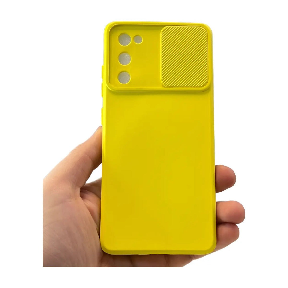 Funda cubre cámara de silicona Samsung S20 FE Amarillo