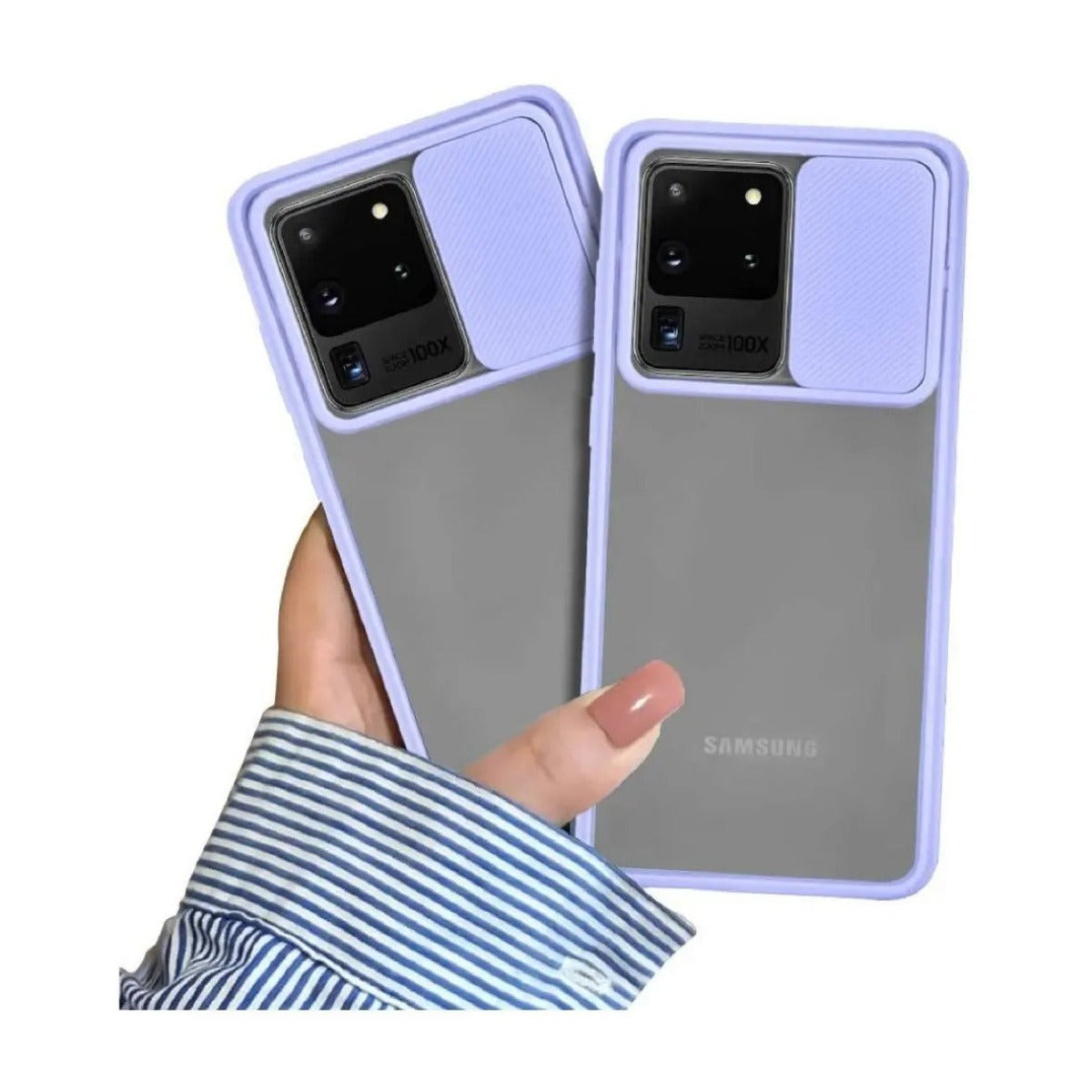 Funda cubre cámara Samsung S21 Ultra Lila Pastel