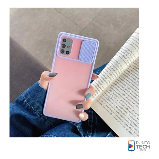 Funda Cubre Cámara Para Samsung S21 Plus Lila Pastel