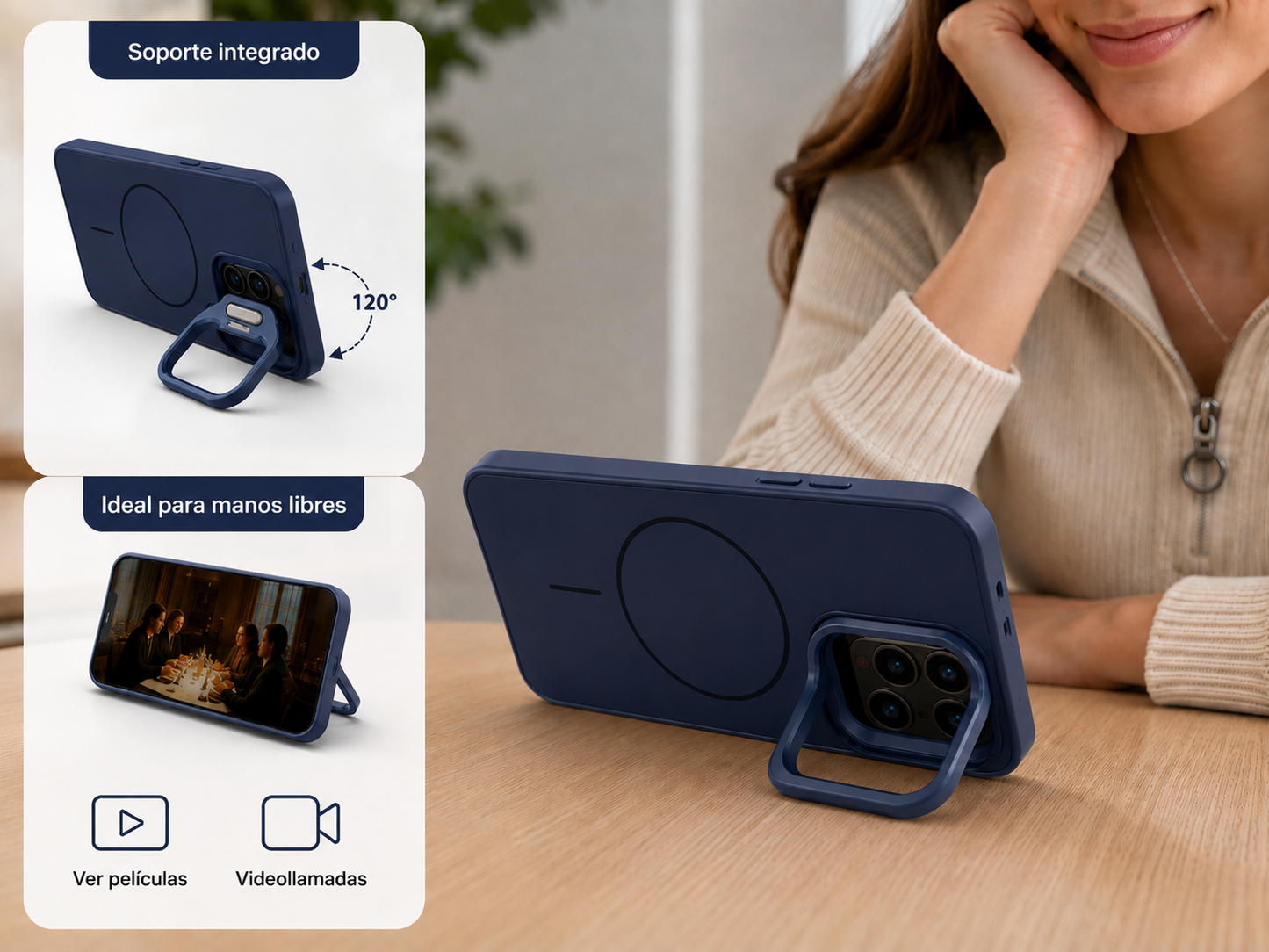 Funda Case Magsafe Para Samsung S25 ULTRA con soporte para la camara