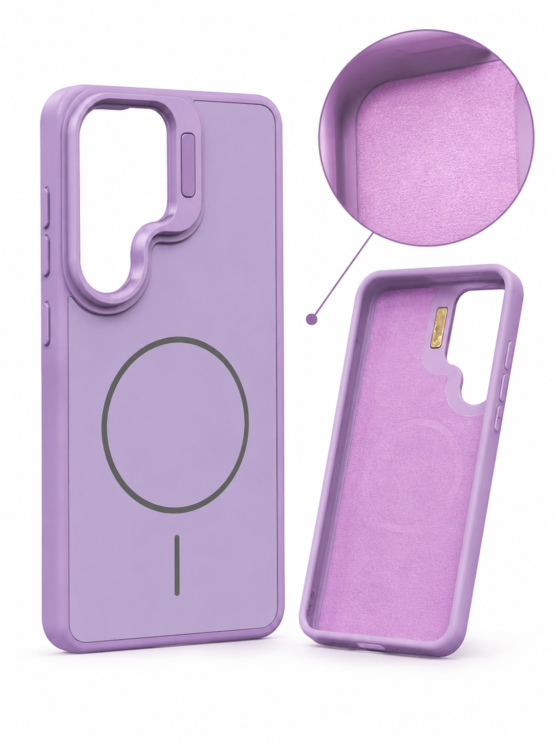 Funda Case Magsafe Para Samsung A56 Soporte en la camara