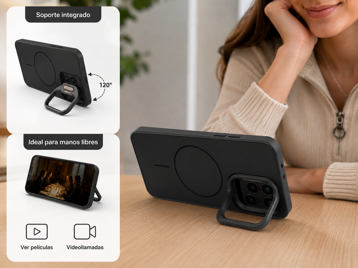 Funda Case Magsafe Para Samsung S26 ULTRA con soporte para la camara
