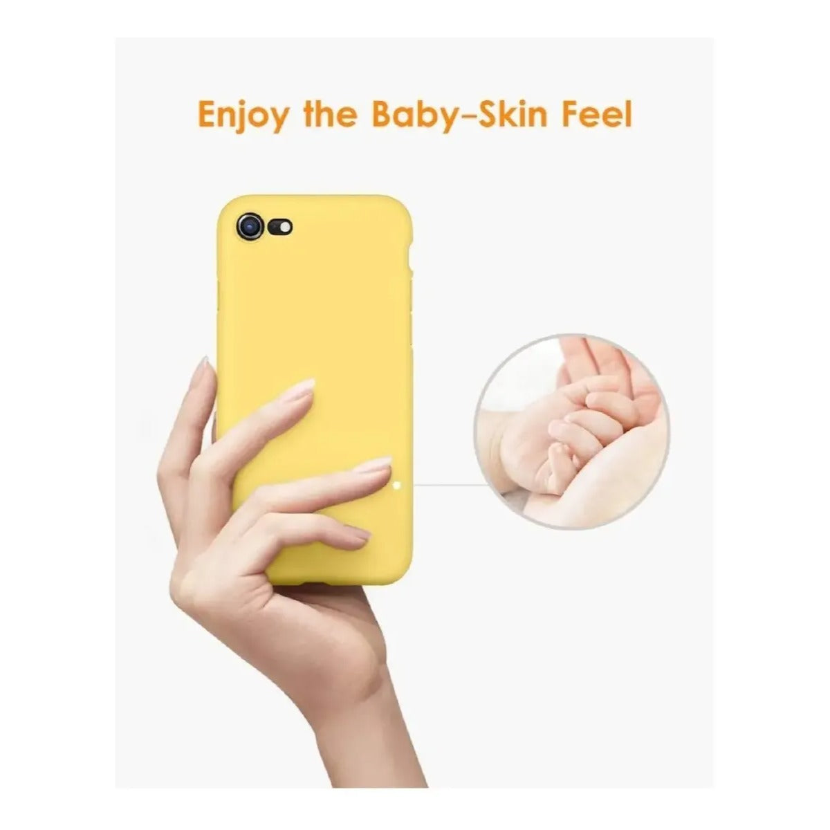 Silicone Case iPhone SE 2020 / 7 / 8 Amarillo