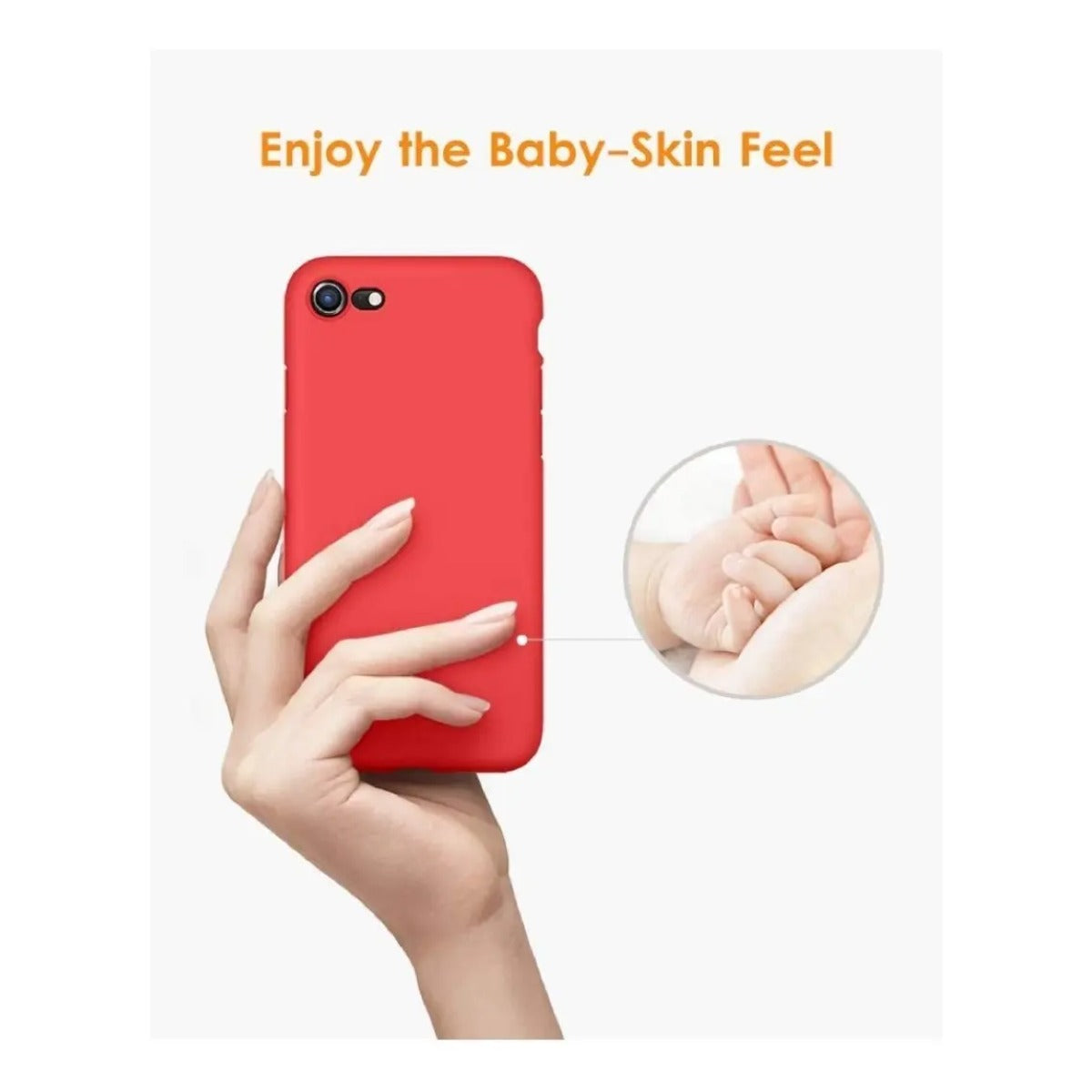 Silicone Case iPhone SE 2020 / 7 / 8 Rojo