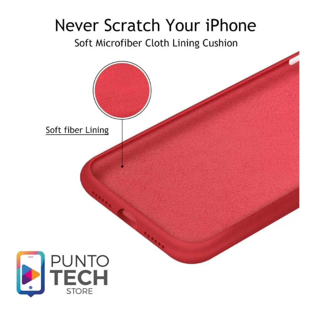 Silicone Case iPhone SE 2020 / 7 / 8 Rojo
