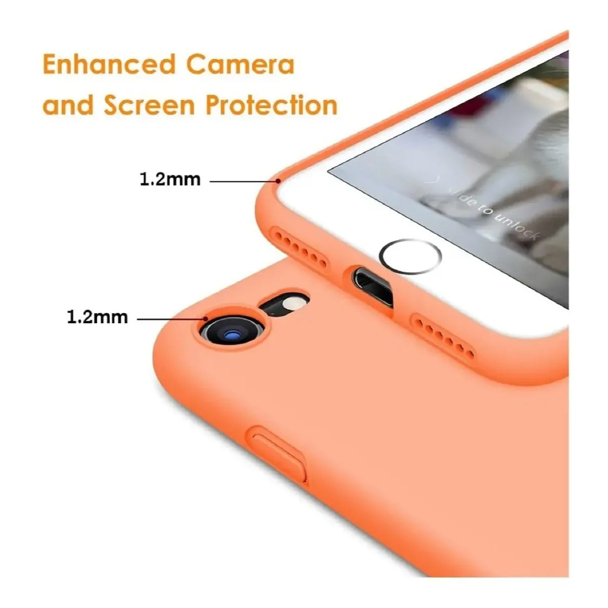 Silicone Case iPhone SE 2020 / 7 / 8 Rosado salmón