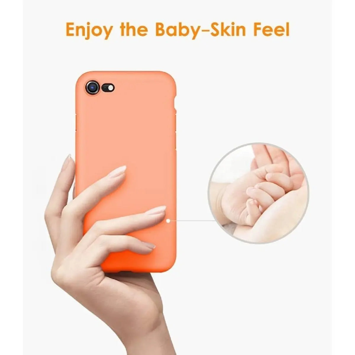 Silicone Case iPhone SE 2020 / 7 / 8 Rosado salmón