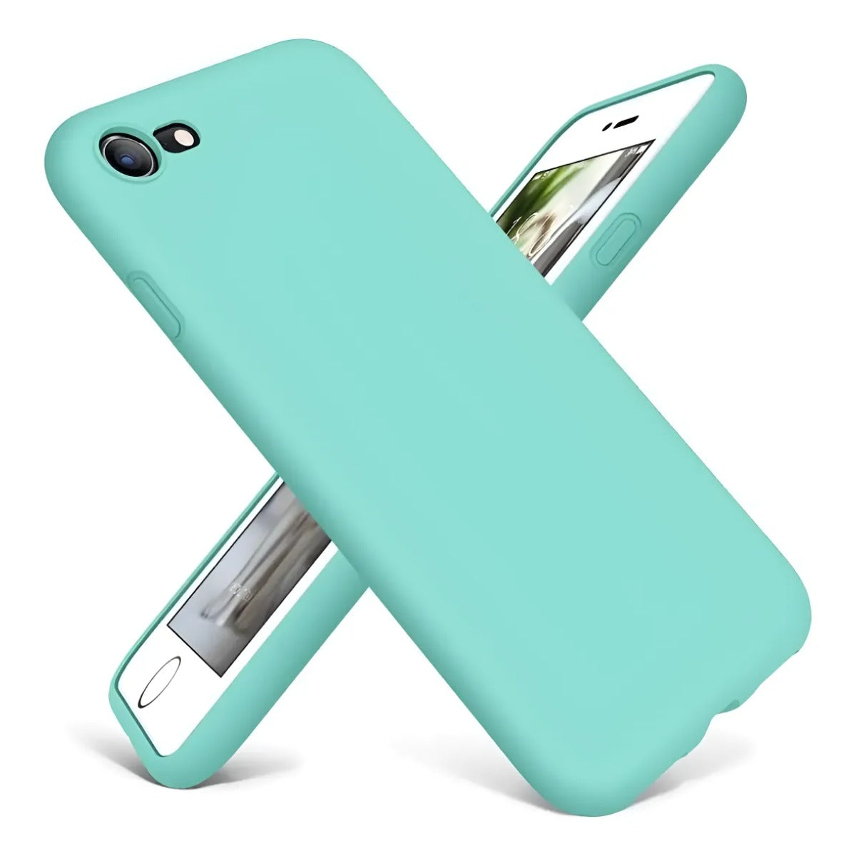 Silicone Case iPhone SE 2020 / 7 / 8 Verde agua