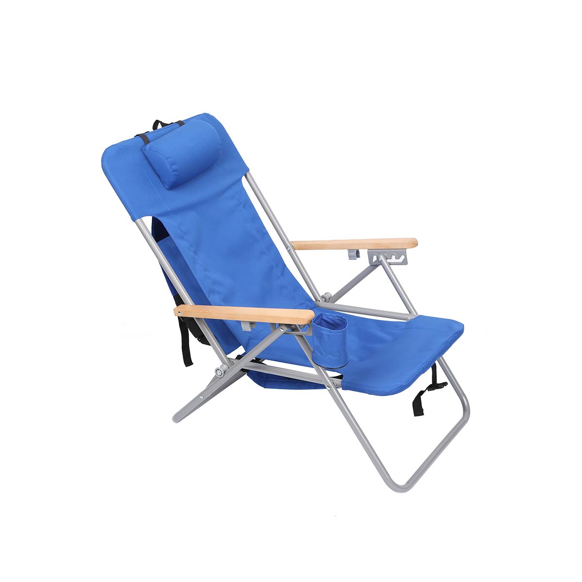 Silla De Playa Mochila Con Bolso Y Porta Accesorios